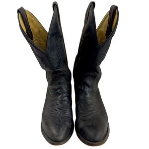 BOULET Canada Rodeo Collection COWBOY BOOTS #9502 Mens 8 D Black Leather